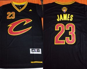 Cavaliers #23 Lebron James Black Pride 2017 NBA Finals Swingman Jersey