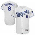 Kansas City Royals #8 Mike Moustakas White Flexbase Authentic Collection Stitched Baseball Jersey