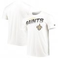 New Orleans Saints Nike Sideline Line of Scrimmage Legend Performance T Shirt White