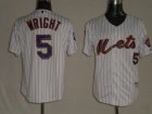 mlb new york mets #5 wright white