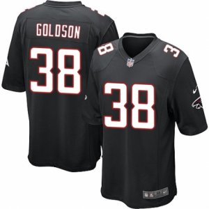 Mens Nike Atlanta Falcons #38 Dashon Goldson Game Black Alternate NFL Jersey