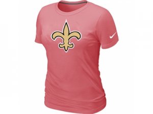 Women New Orleans Saints Pink Logo T-Shirt