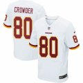 Mens Nike Washington Redskins #80 Jamison Crowder Elite White NFL Jersey