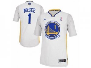 Mens Adidas Golden State Warriors #1 JaVale McGee Swingman White Alternate NBA Jersey