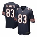 Men's Nike Chicago Bears #83 Martellus Bennett Game Navy Blue Team Color NFL Jersey