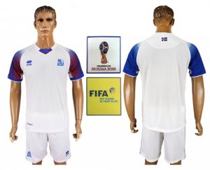 Iceland Away 2018 FIFA World Cup Mens Customized Jersey