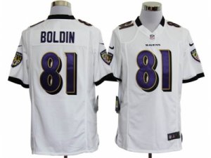 Nike NFL Baltimore Ravens #81 Anquan Boldin white Game Jerseys