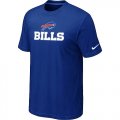 Nike Buffalo Bills Authentic Logo T-Shirt Blue