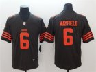 Nike Browns #6 Baker Mayfield Brown Color Rush Limited Jersey