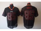 Nike NFL San Francisco 49ers #85 Vernon Davis Lights Out Black Elite Jerseys