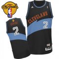 Men's Adidas Cleveland Cavaliers #2 Kyrie Irving Swingman Black ABA Hardwood Classic 2016 The Finals Patch NBA Jersey