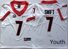 Georgia Bulldogs #7 D'Andre Swift White Youth Nike College Football Jersey