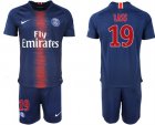 2018-19 Pari Saint-Germain 19 LASS Home Soccer Jersey