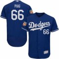 Men's Majestic Los Angeles Dodgers #66 Yasiel Puig Royal Blue Flexbase Authentic Collection MLB Jersey