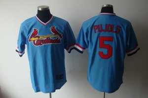 MLB St.Louis Cardinals #5 pujols blue[Cooperstown Throwback]