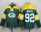 Nike Green Bay Packers #92 Reggie White Green Player Pullover Hoodie