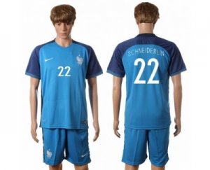 France #22 Schneiderlin Home Soccer Country Jersey