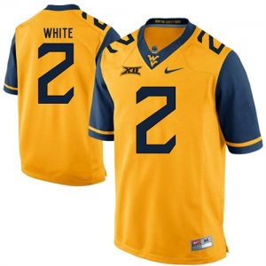 West Virginia Mountaineers #2 Ka\'Raun White Gold College Football Jersey