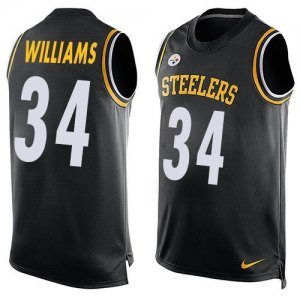 Nike Pittsburgh Steelers #34 DeAngelo Williams Black Team Color Men Stitched NFL Limited Tank Top Jersey