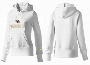 Women Baltimore Ravens Logo Pullover Hoodie-007