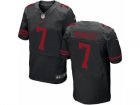 Mens Nike San Francisco 49ers #7 Matt Barkley Elite Black NFL Jersey