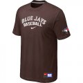 Toronto Blue Jays Brown Nike Short Sleeve Practice T-Shirt