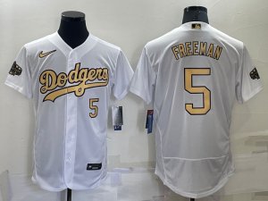 Dodgers #5 Freddie Freeman White Nike 2022 MLB All-Star Flexbase Jerseys