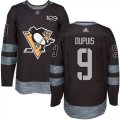Mens Pittsburgh Penguins #9 Pascal Dupuis Black 1917-2017 100th Anniversary Stitched NHL Jersey