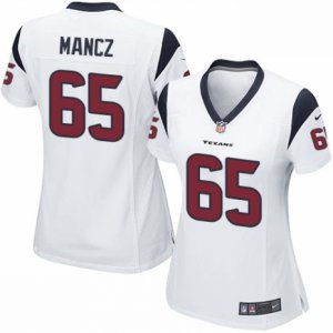 Women\'s Nike Houston Texans #65 Greg Mancz Limited White NFL Jersey