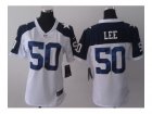 Nike women nfl jerseys dallas cowboys #50 lee thankgivings white