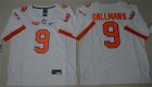 Clemson Tigers 9 Wayne Gallman II White College Football Jersey