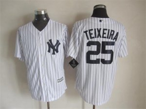 MLB New York Yankees #25 teixeira White jerseys