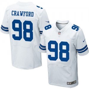 Nike Dallas Cowboys #98 Tyrone Crawford white Jerseys(Elite)