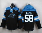 Nike Carolina Panthers #58 Thomas Davis Black Player Pullover NFL Hoodie