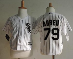 White Sox #79 Jose Abreu White Toddler Cool Base Jersey