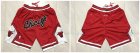 Bulls Red 1997-98 Throwback Shorts