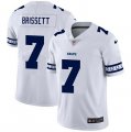 Nike Colts #7 Jacoby Brissett White Team Logos Fashion Vapor Limited Jersey