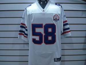 nfl buffalo bills #58 maybin white(afl 50th patch)