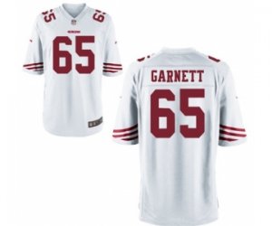 Men\'s Nike San Francisco 49ers #65 Joshua Garnett Game White NFL Jersey