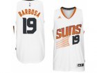 Mens Phoenix Suns #19 Leandro Barbosa adidas White Swingman Home Jersey
