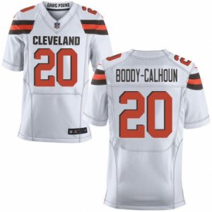 Men\'s Nike Cleveland Browns #20 Briean Boddy-Calhoun Elite White NFL Jersey