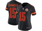 Women Nike Kansas City Chiefs #15 Patrick Mahomes II Limited Black Rush NFL Jersey