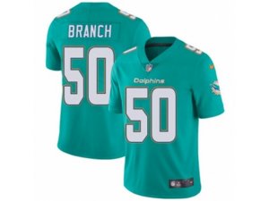 Nike Miami Dolphins #50 Andre Branch Vapor Untouchable Limited Aqua Green Team Color NFL Jersey