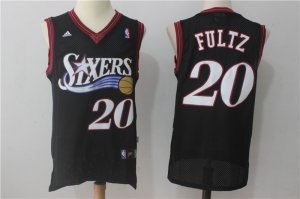 76ers #20 Markelle Fultz Black Throwback Jersey