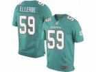 Nike Miami Dolphins #59 Dannell Ellerbe Green jerseys(Elite)