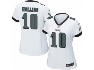 Women Nike Philadelphia Eagles #10 Mack Hollins Game White NFL Jersey