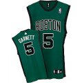 NBA Boston Celtics #5 Kevin Garnett Swingman green[black number]