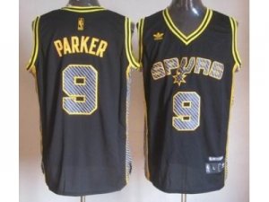 nba san antonio spurs #9 tony parker black[2013 new]