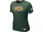 women Oakland Athletics Nike D.Green Short Sleeve Practice T-Shirt