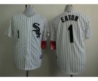 mlb jerseys chicago white sox #1 eaton white[black stripe]